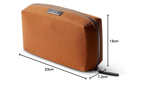 Bellroy Tech Kit (Tech Accessories Organizer Pouch, Zipper Closure, Stores Power Bank, Phone Charger, Cables & More) (Bronze)