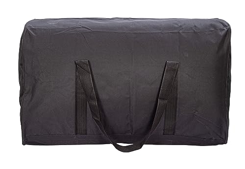 Extra Large Foldable Duffel Bag for Travel – Heavy-Duty Cargo Bag with Zippers & Reinforced Handles, TSA Approved, Water-Resistant, Security strap, black, 88.90 cm, Heavy-duty Cargo Duffel