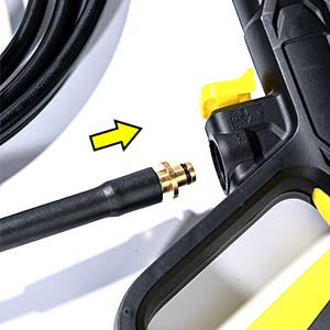 YUET 5M High Pressure Washer Replacement Hose for Kärcher K Series Washers Karcher K2, Click M22 (14mm) Female Type Plug - Old Model Quick Connector Extension Water Clean Pipe (15 Metres)