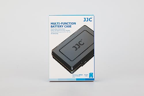 JJC SD Card Holder Case for 6 SD SDHC SDXC Memory Cards with 2 Slots for Canon LP-E6 LP-E6N on 5D Mark IV III II 5Ds 5DsR 6D 6D Mark II 7D 7D mark III II 80D 70D 60D