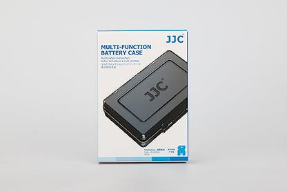 JJC SD Card Holder Case for 6 SD SDHC SDXC Memory Cards with 2 Slots for Canon LP-E6 LP-E6N on 5D Mark IV III II 5Ds 5DsR 6D 6D Mark II 7D 7D mark III II 80D 70D 60D