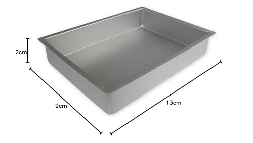 PME OBL09132 Carbon Steel Non-Stick 6 Large Cup Muffin Pan 9 x 13-inch, Aluminium, Silver