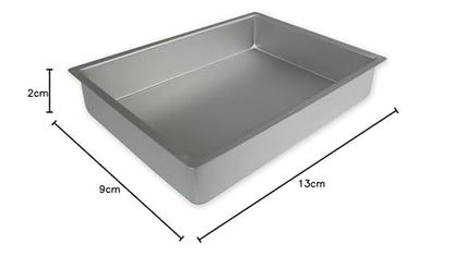 PME OBL09132 Carbon Steel Non-Stick 6 Large Cup Muffin Pan 9 x 13-inch, Aluminium, Silver