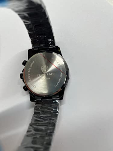 Men's Watches with Casual Waterproof Chronograph Quartz Watch Stainless Steel Metal Auto Date in Colourful Hands, B Grey, B grau, Bracelet
