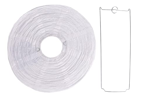 Matissa 16"(40CM) Pack of 3 Paper Lantern Wedding Party Decoration Craft Lamp Shade (White)