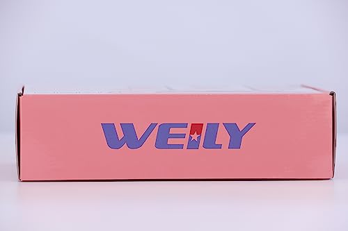 WEILY Makeup Mirror, 1x /2x/3x Trifold Makeup Mirror with 21 LED Lights and Adjustable Touch Screen Mirrors Cosmetic Countertop Mirrors (White)