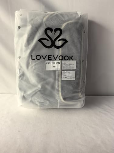 LOVEVOOK Laptop Backpack Women 15.6 Inch, Backpacks Womens, Rucksack Bag for School College Work Travel University, Ladies Lightweight Commuter Bags with USB Charging Port, Black