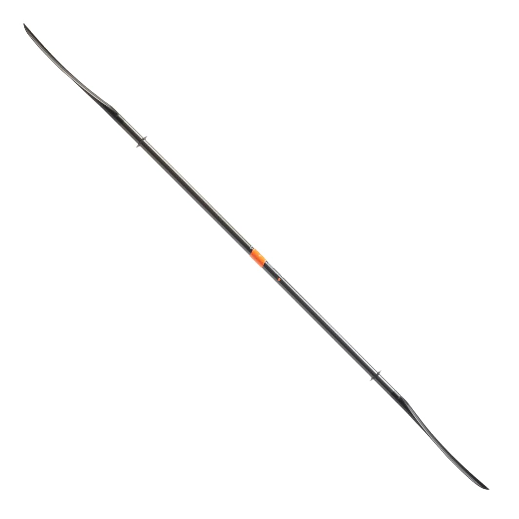 AQUA BOUND Sting Ray Carbon 2-Piece Kayak Paddle with Posi-Lok™ Ferrule, Carbon Shaft, Reinforced Nylon Dihedral Blades for Flatwater Touring and Kayak Fishing (230 cm)
