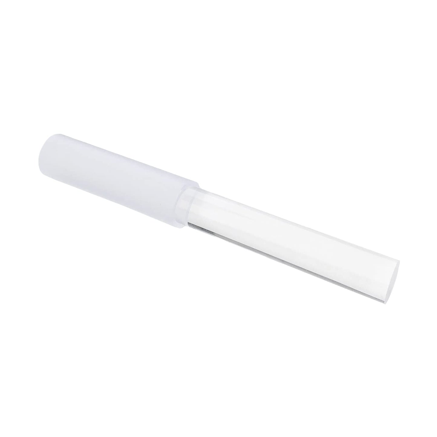 UPCEED Singing Bowl Mallet Clear Acrylic Base Silicone Rubber Striker Mallet for Playing Quartz Crystal Singing Bowl with Bundle Pocket(Clear)