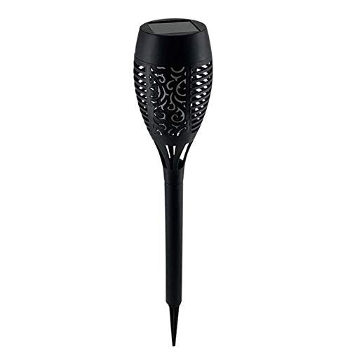 Everbeam P1 Solar Torch Light with Flickering Flame - Our Waterproof Outdoor Solar Tiki Torches Come Equipped with 96 LED Bulbs That Create A Stunning Realistic Fire Effect - 2 Pack