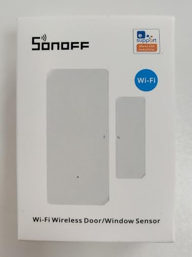 SONOFF DW2 Wi-Fi Wireless Door Window Sensor,APP Alert for Home Automation Wireless Alarm Security System, Compatible with IFTTT, No Gateway Required.
