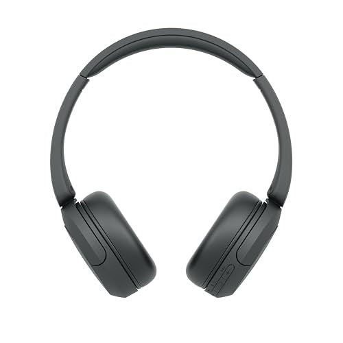 Sony WH-CH520 Wireless Bluetooth On-Ear Headphones, Lightweight Design, Up to 50hr Battery Life, Quick Charge, EQ, Clear Call Quality, iOS & Android - Black