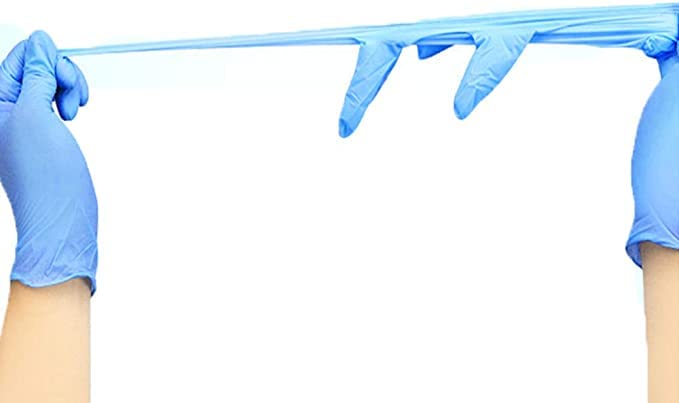 Extra Large –300 Gloves (3 Boxes) Disposable Blue Nitrile Powder Free Gloves for Examination, Medical, Food, Hair, Beauty, Cleaning, Industrial, Multipurpose Use, Latex Free
