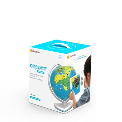 PlayShifu Educational Globe for Kids, Orboot Earth (+ App) Interactive AR World, 400 Wonders, 1000+ Facts, STEM Toy Gifts for Kids 4-10 Years, No Borders, No Names on Orboot Globe