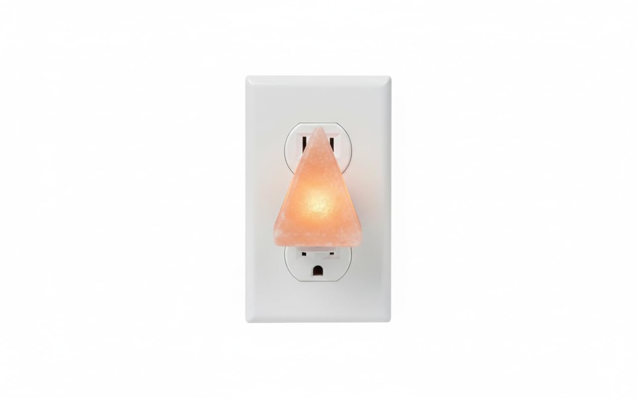 NatureBoost Himalayan Pink Salt Night Lights (Pyramid, 2)