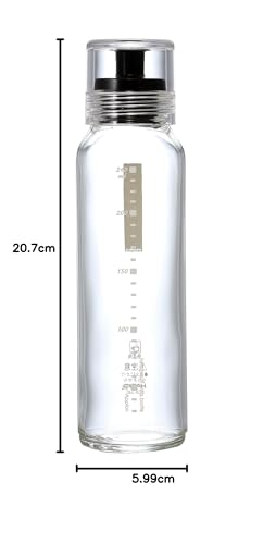 Hario Glass Dressing Bottle for Oils/Vinegars with Drip Resistant, Transparent
