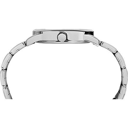 Timex Men's Easy Reader 38mm Watch – Silver-Tone Case White Dial with Silver-Tone Stainless Steel Bracelet