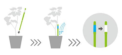 SUStee Watering Indicator for plants (Set of 5) - Smart Watering for All Plants, Works in All Soils | Minimalistic Design, Easy-to-Use, No Batteries | 100% Made in Japan (Green, Medium)