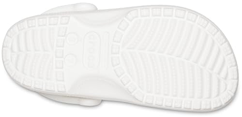 Crocs Unisex Classic Clogs Clogs, White, Size 10 UK Men/ 11 UK Women