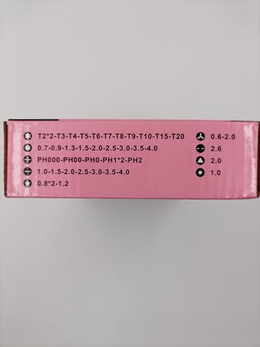 VCELINK Precision Screwdriver Set, 45 in 1 Magnetic Mini Screwdriver Kit, Tweezers & Extension Shaft for Toy, Phone, Tablet, Game Console Repairing, Pink Small Screw Driver Set Gift for Women
