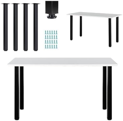 LCSDLHLSY Table Legs 32 inch, Adjustable Square Furniture Legs,