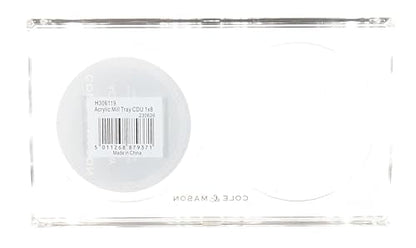 Cole & Mason H306119 Ramsgate Clear Salt and Pepper Mill Tray, Salt and Pepper Tray/Oil and Vinegar Bottles Tray, Acrylic, (H) 13 mm x (W) 95 mm x (D) 157 mm, Mills Not included