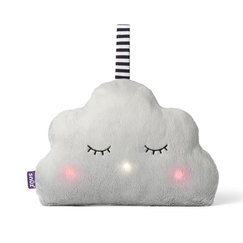 SnuzCloud 3-in-1 White Noise Machine - Baby Sleep Aid with Soothing Pink Noise and Sensory Lights, Newborn Essential for The Cot, Crib, and More, Adjustable Volume, Lightweight and Portable