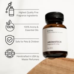AromaTech The Hotel Aroma Essential Oil Blend: Luxury Hotel Inspired Aromatherapy with Lemon, Lavender, Peach & Pine for Ultrasonic Diffusers & Nebulizers - 0.3 fl oz, 10 mL