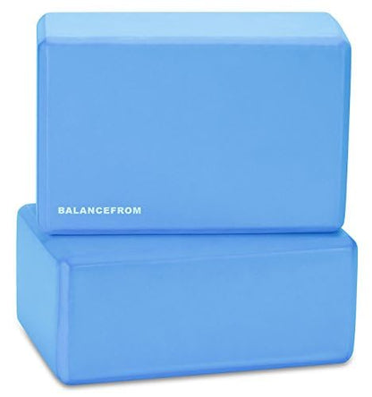 Fitvids Set of 2 High Density Premium - EVA Yoga Blocks, 9"x6"x4" Each