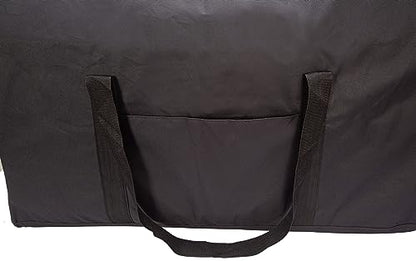 Extra Large Foldable Duffel Bag for Travel – Heavy-Duty Cargo Bag with Zippers & Reinforced Handles, TSA Approved, Water-Resistant, Security strap, black, 88.90 cm, Heavy-duty Cargo Duffel