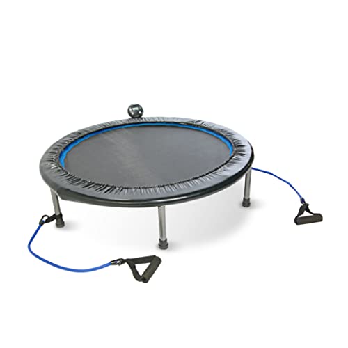 Stamina Intone Plus Trampoline with Resistance Bands - 38 inch Exercise Rebounder, Outdoor and Indoor Trampoline, Exercising Equipment at Home, Recreational Trampolines