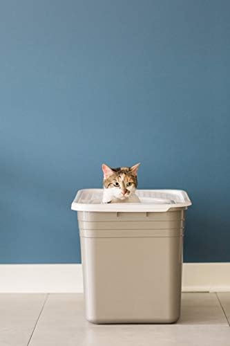 Petmate Enclosed Cat Litter Boxes - Top Entry Cat Litter Box Enclosure with Filter Lid, Made in USA