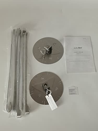 onlyfire BRK-6038 Stainless Steel Rotating Skewer System Fits for Any Rotisserie Grill Spit Rods