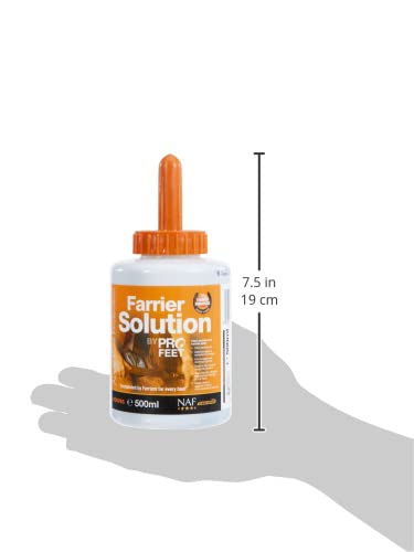 NAF Profeet Farrier Solution 500ml – Hoof Dressing for Horses – Nourishes, Protects & Strengthens Hooves – With Natural Oils & Antibacterial Agents – Easy Brush-On Application