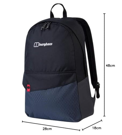 Berghaus Unisex Brand Bag 25 Litre Backpack| Comfortable Fit | Durable Design | Rucksack for Men and Women, Jet Black/Carbon