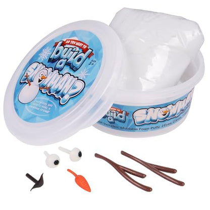 Kangaroo 3 Pack Build a Snowman Kit Snowballs Toys for Kids Stocking Stuffers - Snow Play Winter Toys Christmas Crafts DIY - Snow Man Kit Outdoor Modeling Clay Craft - Xmas Stocking Stuffers for Kids
