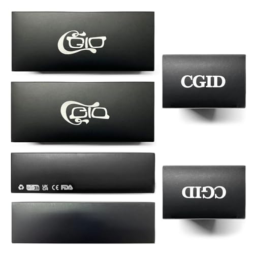 CGID CN12 Fake Glasses Women Men Casual Fashion Square Clear Lens Glasses 100% UV400 Protection,Matte Black