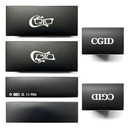 CGID CN12 Fake Glasses Women Men Casual Fashion Square Clear Lens Glasses 100% UV400 Protection,Matte Black