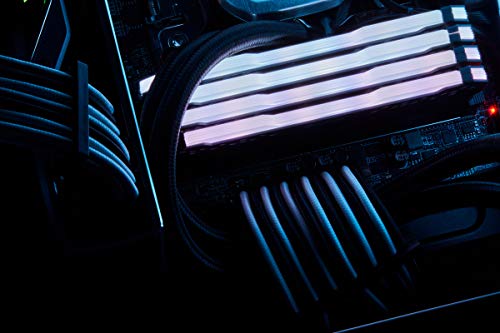 Corsair CP-8920217 Premium Individually Sleeved PSU Cables Starter Kit – Black, 2 Year Warranty, White
