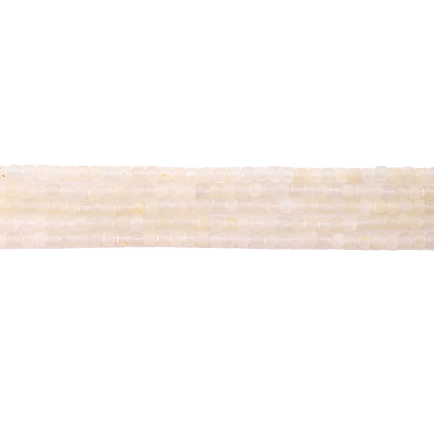 Faceted Natural White Sunstone 2-3mm Cube Square Loose Beads Gemstone Small Loose Beads Healing Crystal Energy Stone for DIY Jewelry Making 15"