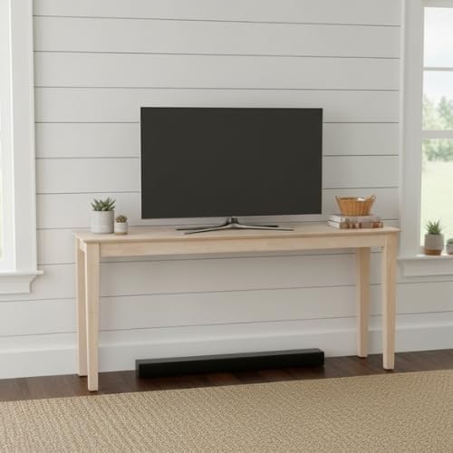 International Concepts Shaker Console Sofa Table, 72-Inch Long, Solid Parawood