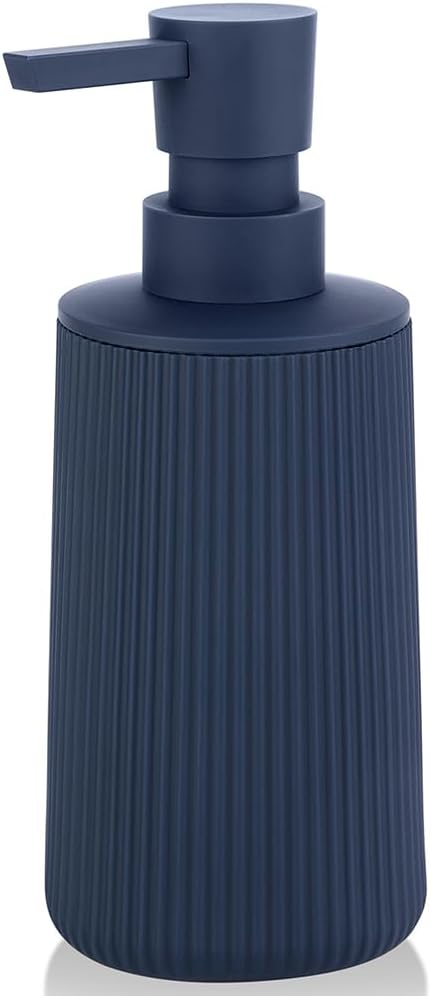 Small Soap Dispenser for Bathroom and Kitchen, Modern Farmhouse Striped Style
