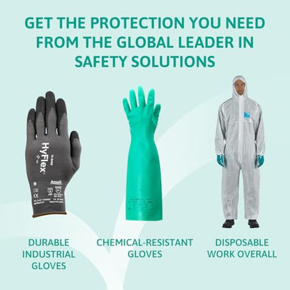 Ansell MicroFlex 63-864, Disposable Gloves with Textured Fingertips, Industrial Safe Latex Gloves, Powder Free Certified Food Gloves, Multipurpose Work Gloves, White Latex Gloves Small, 100 Gloves