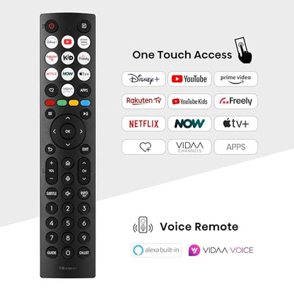 Hisense 65 Inch 4K QLED Smart TV 65E77NQTUK - Quantum Dot Colour, 4K AI Processor, Dolby Vision Atmos, Smooth Motion, Sports Mode, Vidaa OS with Freely, Youtube, Netflix and Disney+ (2024 Model)
