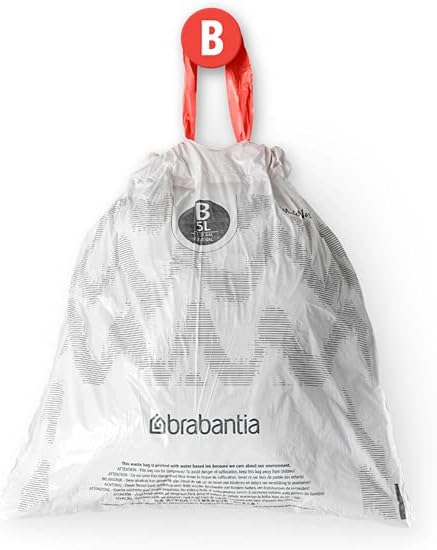 Brabantia PerfectFit Trash Bags Thick Plastic Trash Can Liners