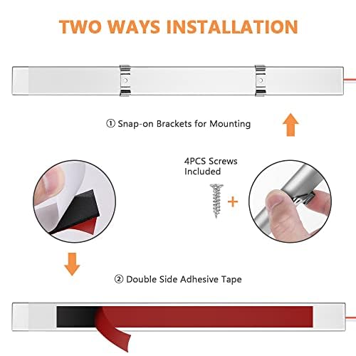 URAQT 12V LED Interior Lights Bar, 120 LED Universal Strip Light with On/Off Switch, 2 Pack Motorhome Interior Lights Ceiling Roof Lights Indoor for Camper Van Caravan RV Indoors Strip Light