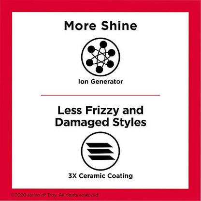 REVLON Salon One-Step Straight and Shine Heated Brush for Visibly Shinier, Smoother Hair | Hair Straightener That Revives Second Day Hair with an Ion Generator That Helps Reduce Frizz