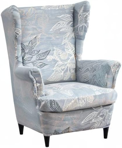 KRFOONN Wingback Chair Cover 2 Piece Stretch Wing Chair Covers Spandex