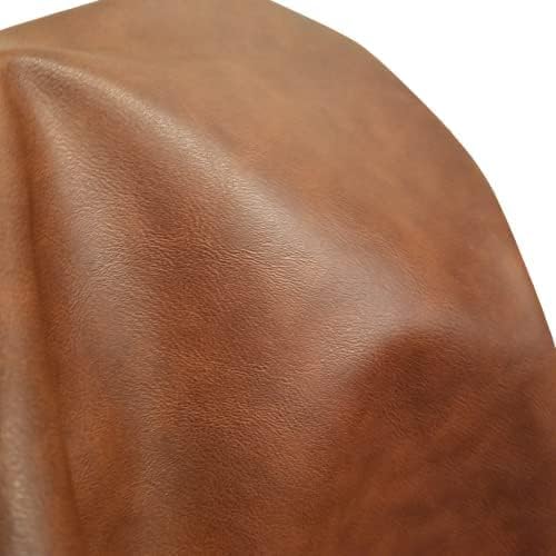 NAT Leathers | Tan Mid Brown Soft Faux Vegan Leather PU | 10 Yards Cut by The