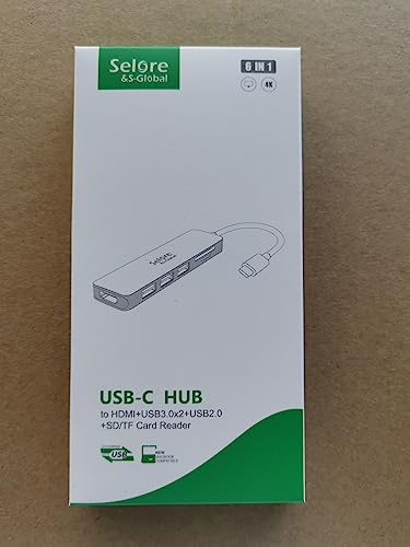 USB C Hub HDMI Adapter for MacBook Pro/Air, 7 in 1 USBC Dongle with HDMI, SD/TF Card Reader, USB C Data Port,100W PD, and 2 USB 3.0 Compatible for MacBook Pro/Air, Dell XPS, Lenovo Thinkpad.